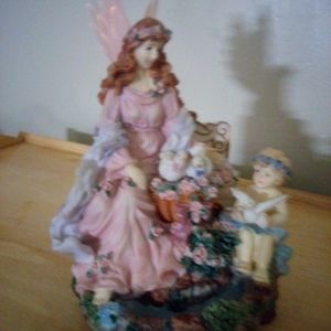 Available Vintage Angelic Music box with fiberoptic wings. ( Not for collectors)